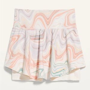Old Navy Powersoft marble swirl pattern skort  sz S